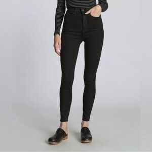 Everlane Women's High Rise Skinny Black Jeans